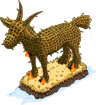 Bouc géant en feu