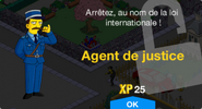 Fenêtre de déblocage de l'Agent de justice