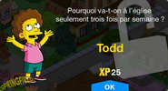 Fenêtre de déblocage de Todd