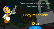 Fenêtre de déblocage de Lady Milhouse