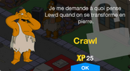 Fenêtre de déblocage de Crawl