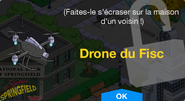 Fenêtre de déblocage du Drone du Fisc