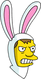 Bises Bunny Colère Icon