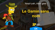 Fenêtre de déblocage du Gamin sans nom