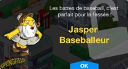 Fenêtre de déblocage de Jasper Baseballeur