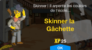 Fenêtre de déblocage de Skinner la Gâchette