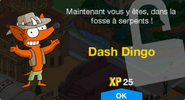Fenêtre de déblocage de Dash Dingo