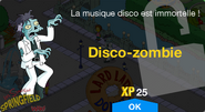 Fenêtre de déblocage du Disco-zombie