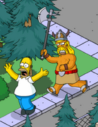 Mission "Pourchasser Homer avec hache"