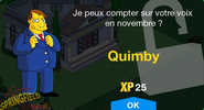 Fenêtre de déblocage de Quimby