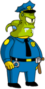 Wiggum attaqué lors d'Halloween 2014