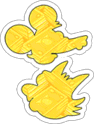 Ticket à gratter doré Logo
