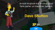 Fenêtre de déblocage de Dave Shutton