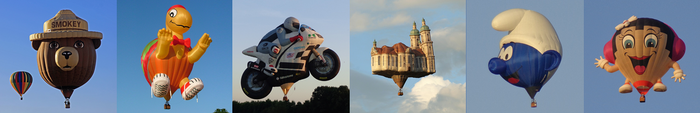 Montgolfières fantaisies