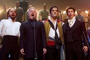 Alfie Boe, Colm Wilkinson, Ramin Karimloo and Nick Jonas