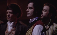 Grantaire, Feuilly and Enjolras as spirits in Empty Chairs At Empty Tables