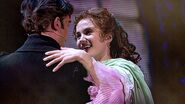 Sierra with Hadley Fraser in The Phantom of the Opera