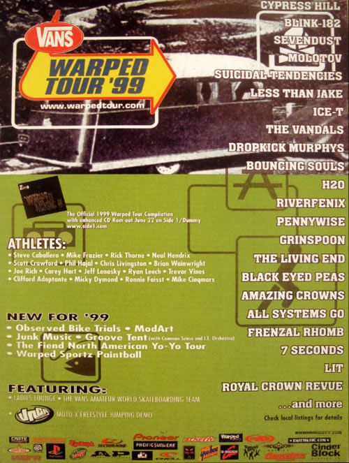 Warped Tour '99 | Less Than Jake Wiki 