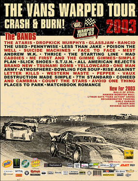 Warped Tour 2003 Poster