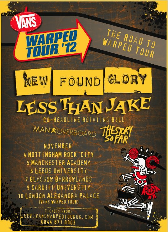 vans warped tour 2012 lineup