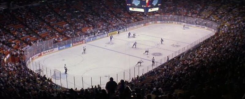 Ryan of the Los Angeles Kings Ice Crew models the Stadium Series