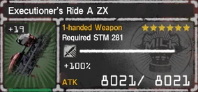 Executioner's Ride ZX - Let It Die Wiki