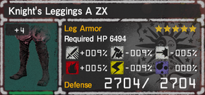 Knight's Leggings ZX - Let It Die Wiki