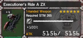Executioner's Ride ZX - Let It Die Wiki