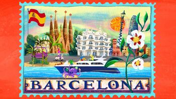 Barcelona Postcard