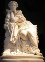 Statut en pierre de Calypso, Anatole Calmels (1853), musée de Picardie.