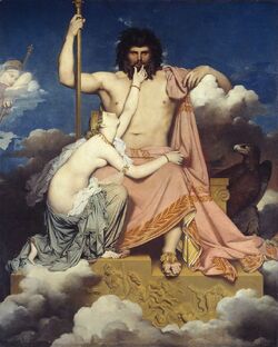 Zeus et Thétis de Jean Auguste Dominique Ingres