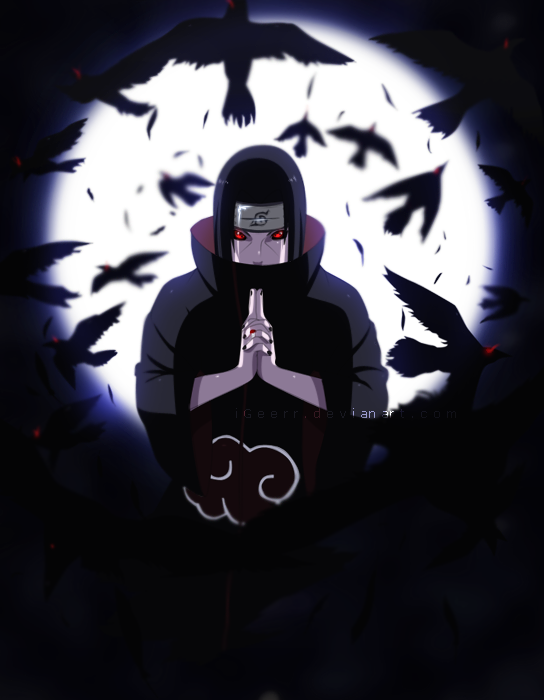 itachi crows wallpaper