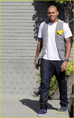 Chris Brown 2009 in Levi's jeans