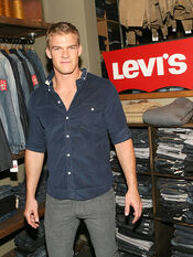 Alan Ritchson 2010 in a Levi's shirt