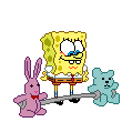SpongeBob Lefting Weights.gif