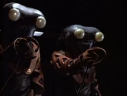 A pair of security drones on the Cluster