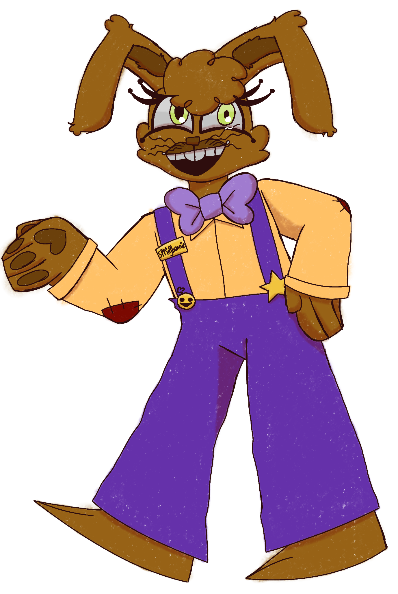 Springbonnie is innocent on account of that he is just a fella #FNAF # springbonnie #fredbear #fivenightsatfreddys