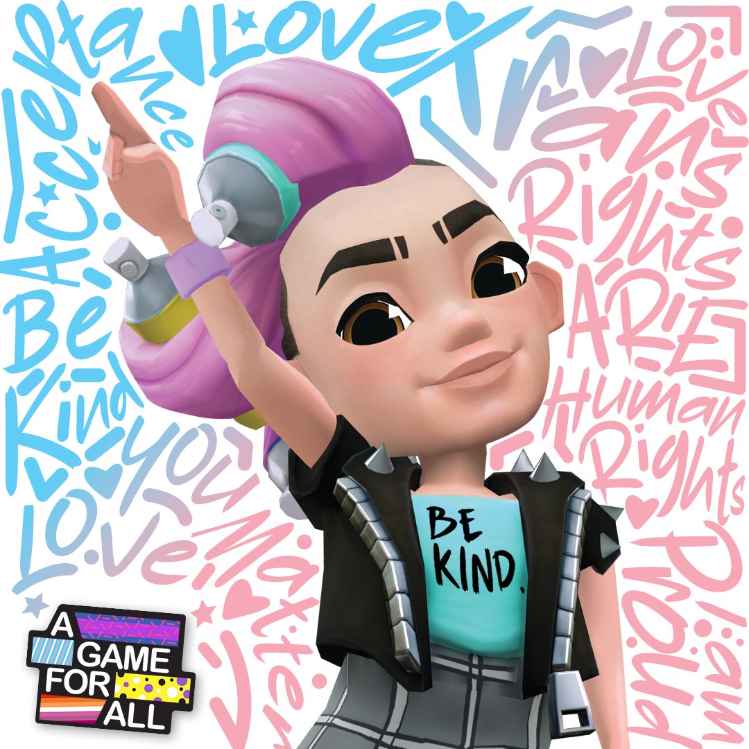 Pink (Subway Surfers), LGBT Characters Wikia