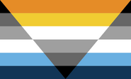 Otra bandera alternativa de aego aroace del usuario de reddit YellowParticleII.