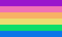 Una bandera m-spec de arco-pluris.