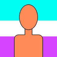 Antrosexual (definición ficto) bandera de atracción multigénero.