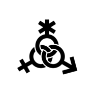 Símbolo abrosexual.