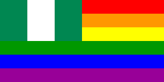 Bandera LGBT+ nigeriana.