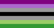 Bandera del orgullo de Aroace por la usuaria de tumblr @asexualsartemis.