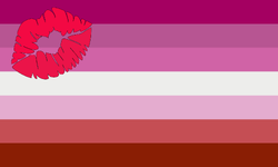 Lipstick lesbian flag.svg