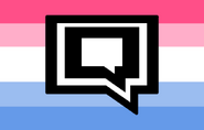 Bandera heterointernetsexual de Cryptocrew.
