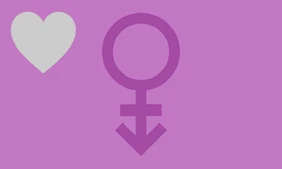 La bandera androgynerromántica