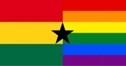 Bandera LGBT+ ghanesa.