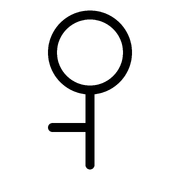 Demi-girl symbol