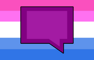 Biinternetsexual flag by Cryptocrew.